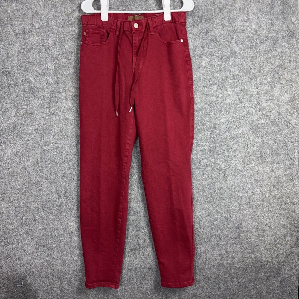 Judy Blue Pants Womens Size 11 / 30 Red Scarlet Garmet Dye JB88727 C Joggers